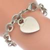 TIFFANY&Co. Heart Tag Bracelet Silver925 33.2g Unisex Used