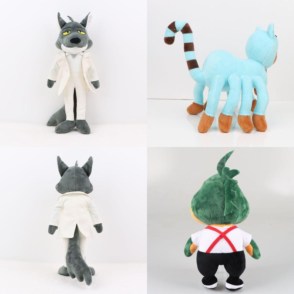 The Bad Guys Plush Toy Collection Featuring Mr. Wolf Ms. Tarantula Mr. Snake Mr. Piranha And More!