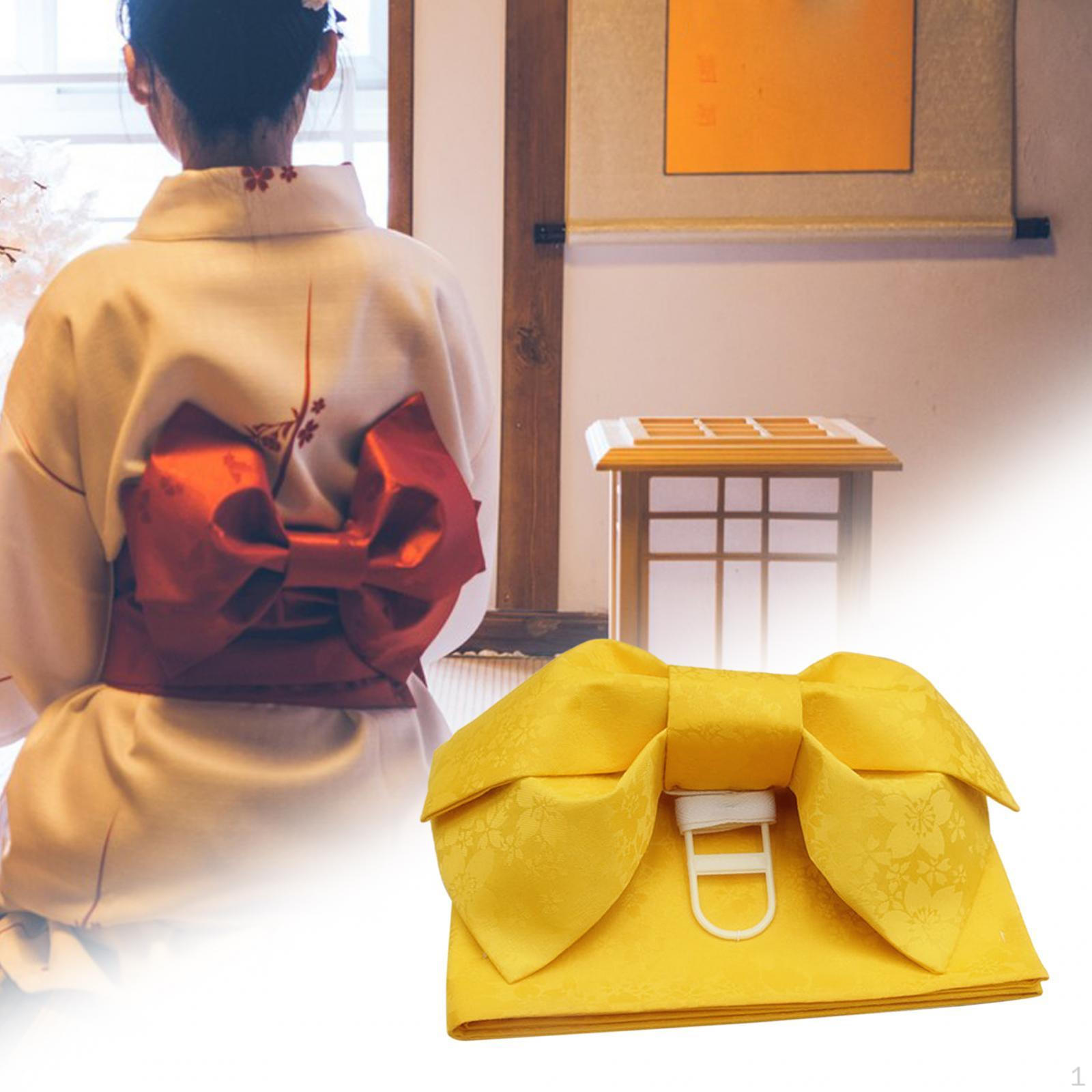 

Шикарный комплект пояса-оби в японском стиле для женщин жёлтый