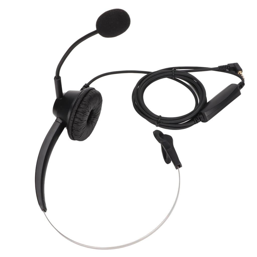 H360‑2.5MV 2.5mm Business Headset Monaural Office Headset with Speaker Volume Adjustment and