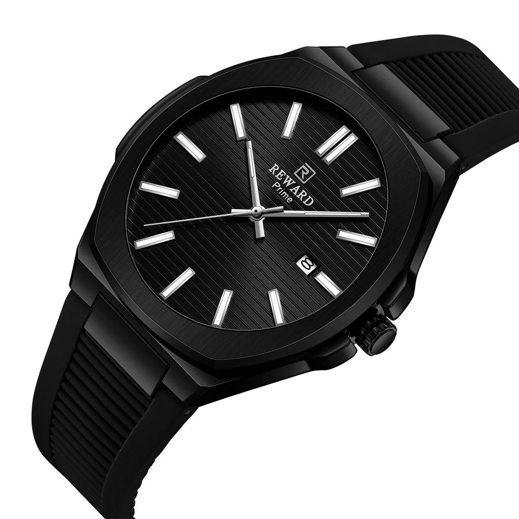 REWARD RD632829M 632829 Waterproof Luminous Hands Auto Date Men Quartz Watch High Quality Silicone Band Sport Business Watch