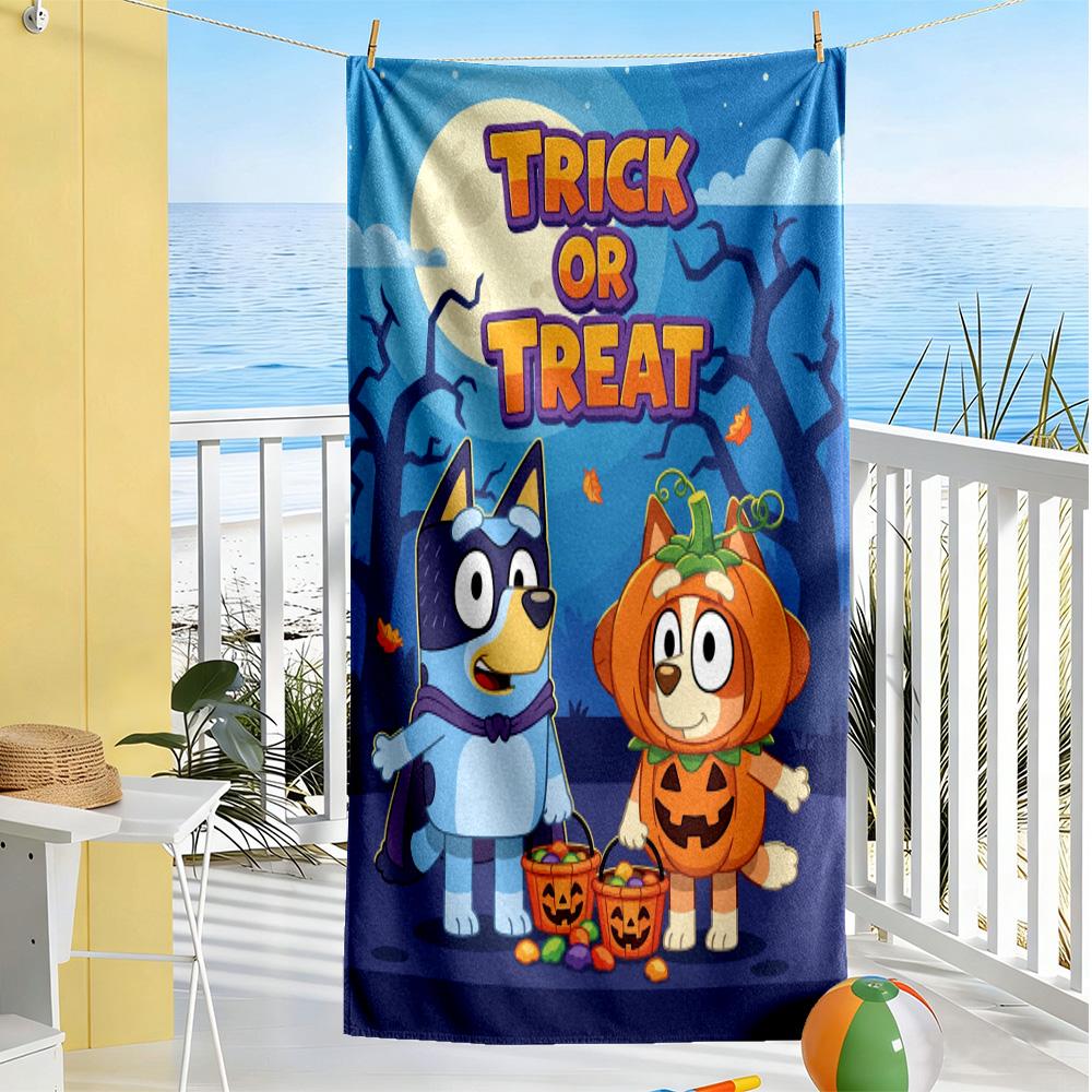 Bluey Friends Adventure Beach Towel High Absorbency & Quick-Dry Comfortable Lightweight