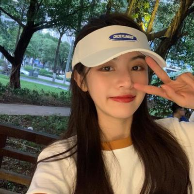 Empty Top Peaked Cap Women Summer Korean Trend Sun Protection Sun Hat Casual Outdoor Running Empty Top Baseball Cap