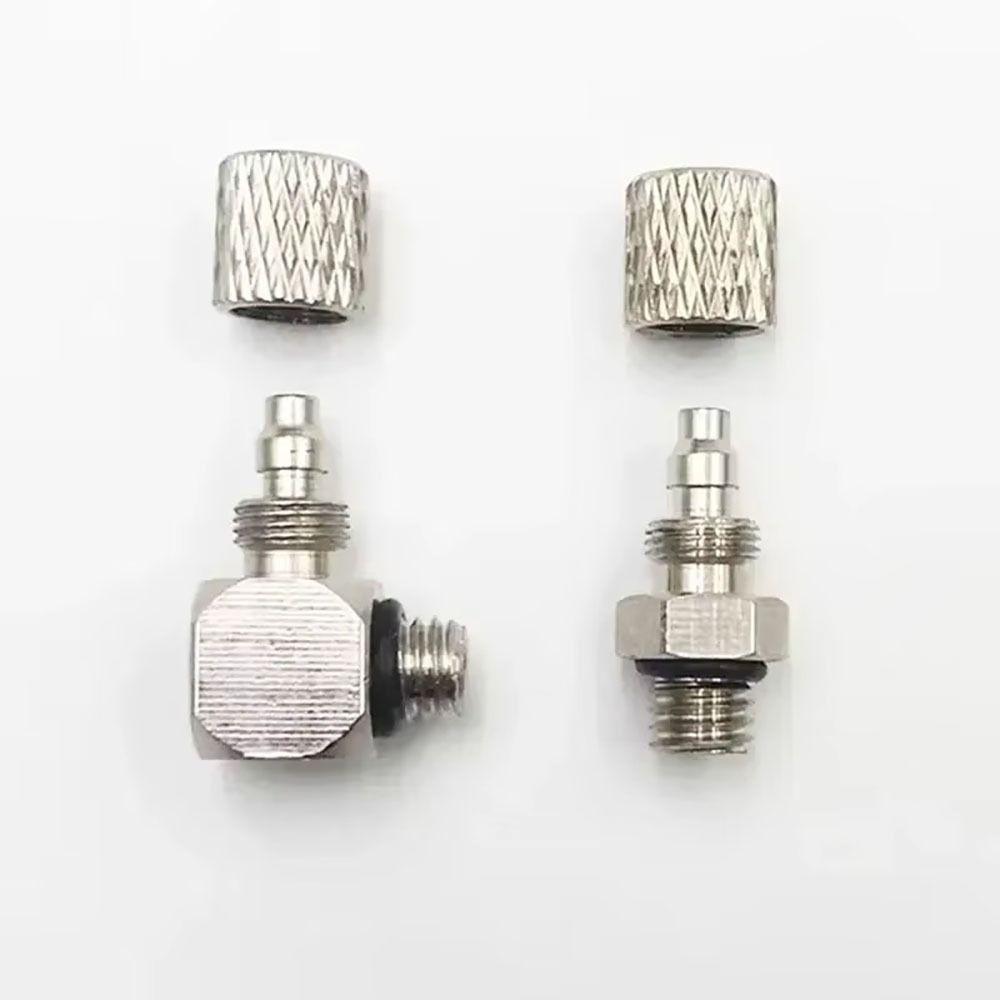 10Pcs Male Thread Micro Quick Twist Joint 3mm 4mm 6mm OD PL/PC Air Tube Connector Brass M3 M4 M5 M6 Quick Fitting Fast Joint