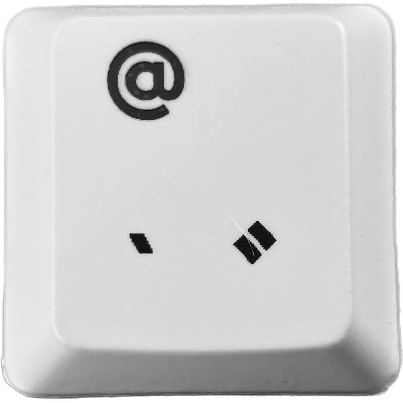 

logitech G913/G913TKL/G813 replacement keycaps [Sold as 1 piece] (Compatible with luminescence) [BERGBUCH] (@, White)