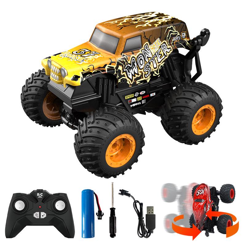1:20 Shark Head Dinosaur Stunt Off-Road RC Car with Lights and Music - Children's Electric Toy