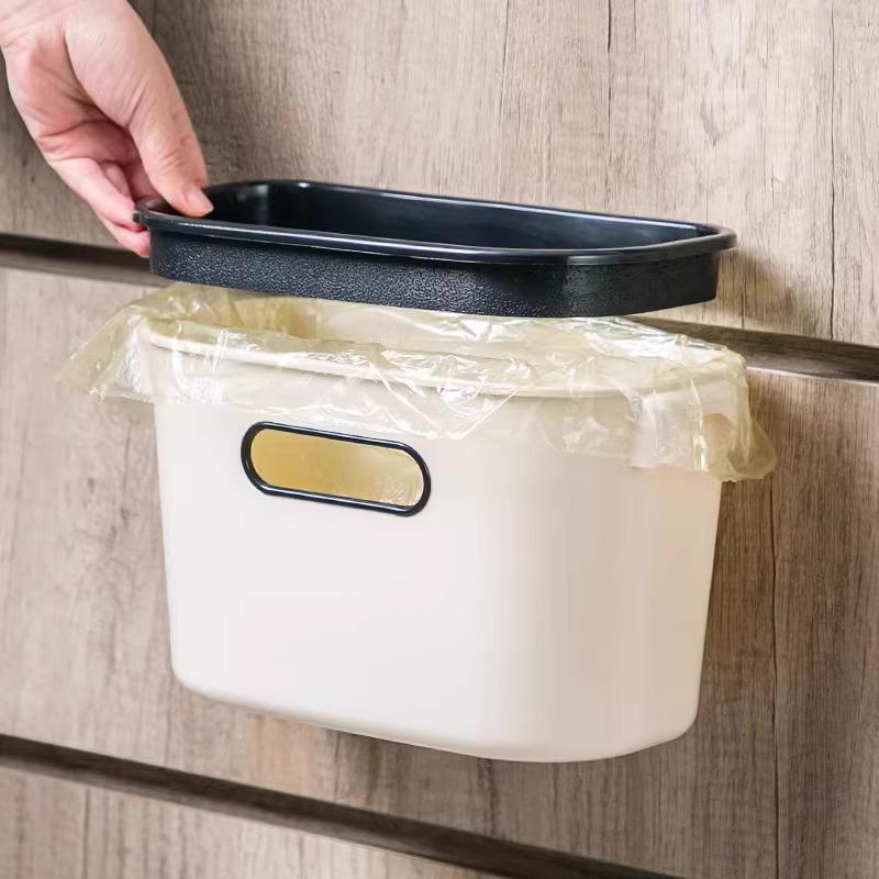 Wall-Mounted Hanging Trash Can for Home or Dorms