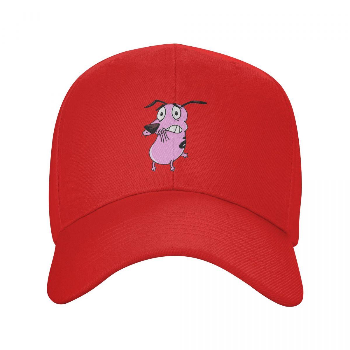 

Cowardly Dog Courage Cartoon Baseball Caps Snapback Men Women Hats Adjustable Cap Sports Baseball Hat Casquette One Size