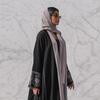 MQ105 Embroidered Patchwork Abaya Cardigan - Spring/Summer Trend