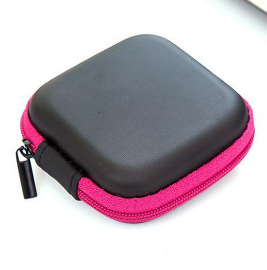 Durable EVA Zipper Data Cable & Earphone Storage Bag