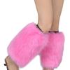 Boot Cover Women Winter Vibrant Faux Fur Leg Warmers Thick Calf Socks Streetwear