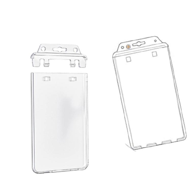Card Protective Case Card Holders Waterproof Card Case Name Badge Holders Clear Card Badge Holders for Students