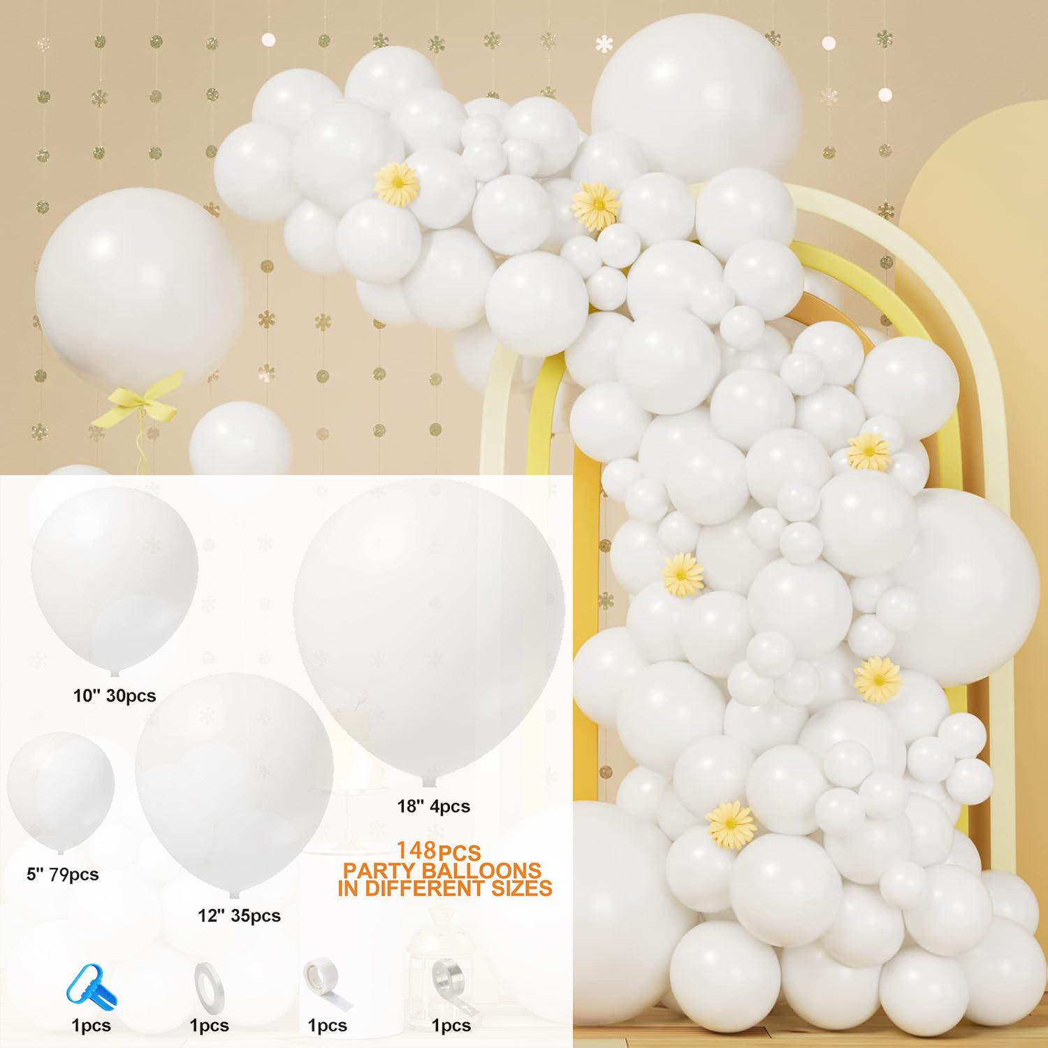 

148Pcs Pastel Pink Balloons Baby Pink Balloon Garland Arch Kit Baby Shower Birthday Wedding Valentine s Day Party Decorations Other білий