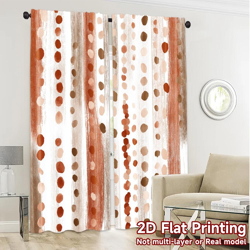 2D-Flachdruck JIT 2-teilige Vorhänge (Ohne Stange) Punktige Vorhänge Beliebte Vorhänge & Fensterdekoration Vielseitig 100% Polyester
