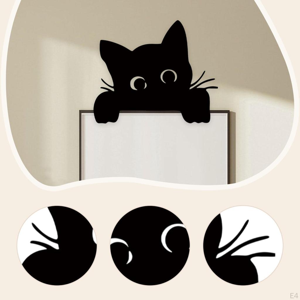 Cat Door Topper Home Decor Wall Mounted Cute Over The Door/Window Lover Gift Frame