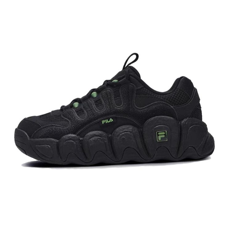 FILA Croissant Comfortable Versatile Breathable Low-Top Dad Shoes Men sneaker Black F12M342103FIB