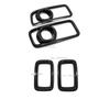 For GWM Great Wall Tank 300   Black Front Rear Fog Light Trim Fog Light Lamp Cover Reflective Decor Car Accessoriescutyl
