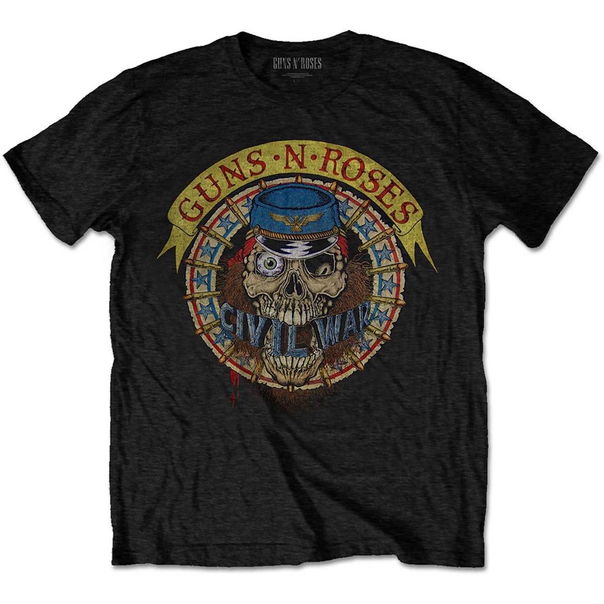 Guns n  Roses Skull Circle Official Mens Unisex T-Shirt M