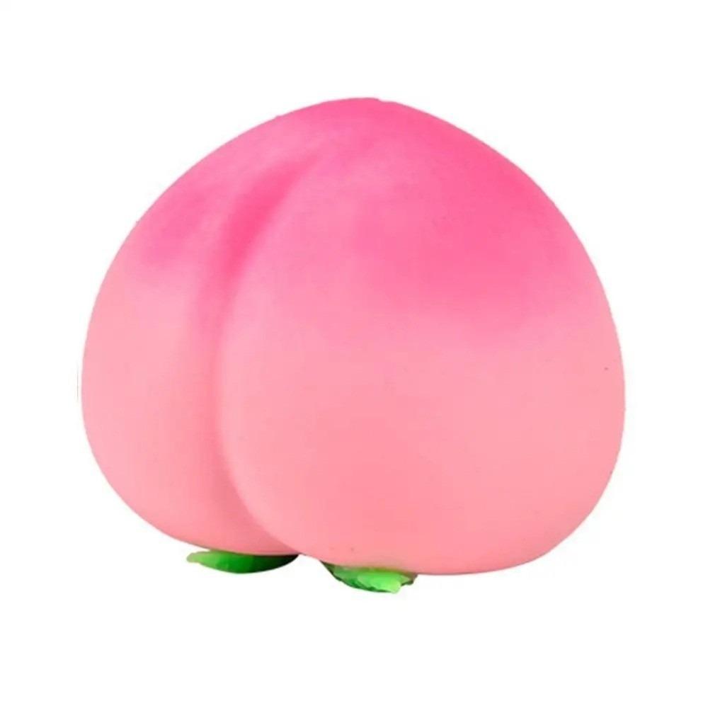 Peach Shaped Fruit-Shaped Squishy Toy Squeezable Anti-Stress Toy Office Workers