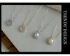 Banyan Tree S925 Silver Princess Bow Necklace with Chalcedony, Pearl & Diamond Accents