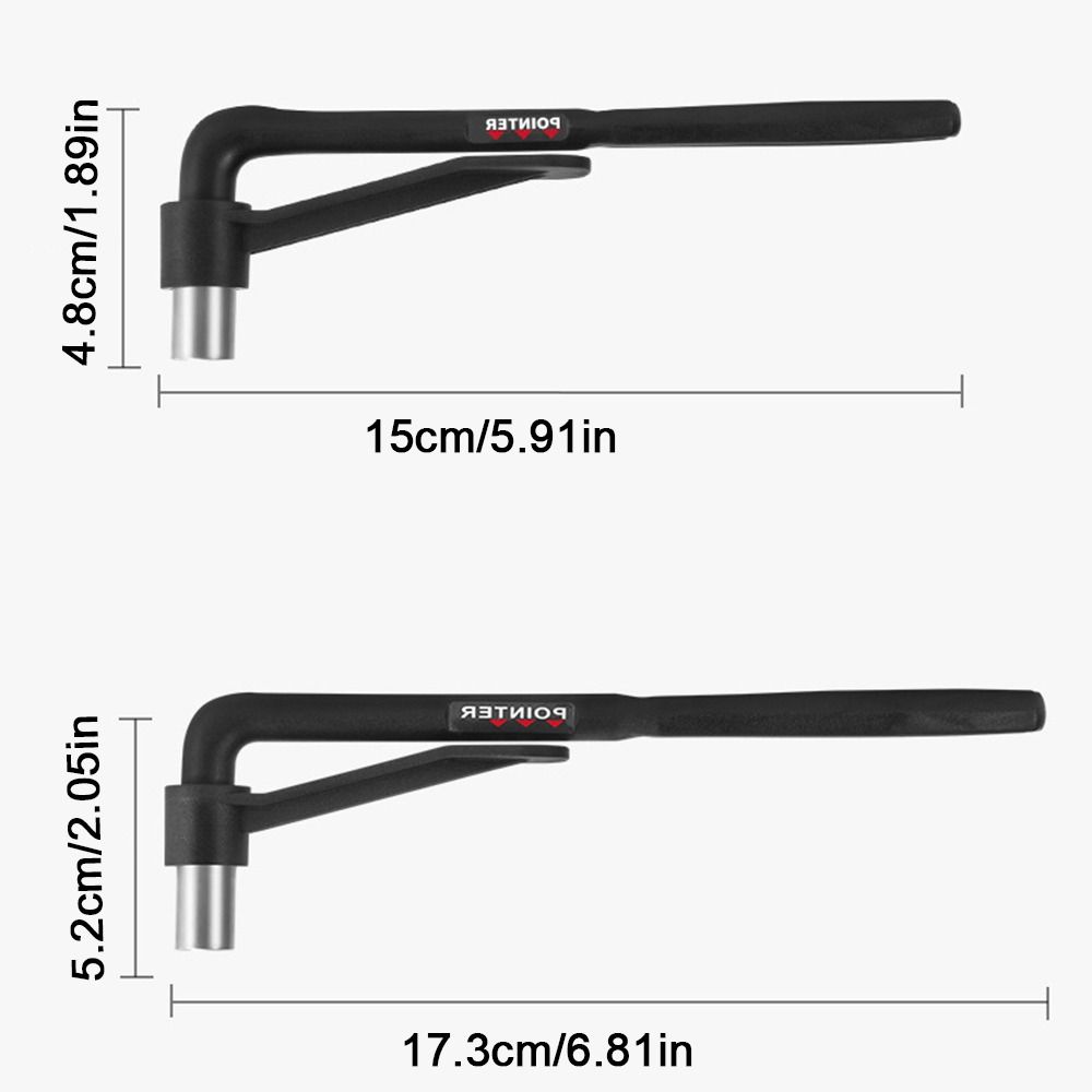 Non Slip Nylon Handle Bicycle Torque Wrench Zinc Zinc Alloy Hexagonal Set Socket Spanner  Road Bike