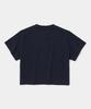 COLUMBIA UNIVERSITY Cu Big Script Women Crop S/S T-Shirts Crown Navy