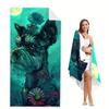 Adorable Fantasy Animal Beach Towel, Colorful Nature Art, Soft Microfiber Towel, Perfect Gift For Dreamers