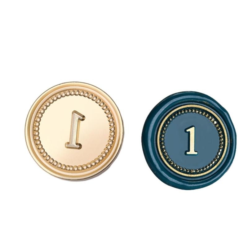 

Sealing Wax Stamp Number Series Wax Seal Stamp for DIY Envelope Wedding Invitation Greeting Card Scrapbooking Letter
