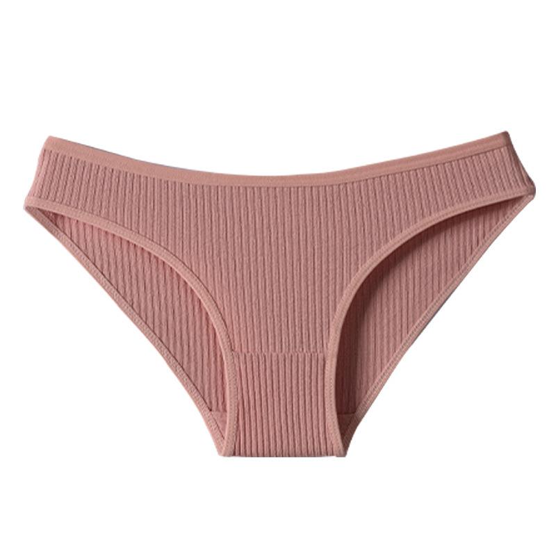 Set de 7 Piezas Bragas Rayadas para Mujer Ropa Interior Femenina Cintura Baja Algodón Sexy Lisas Ropa Interior Femenina Lencería S-XXL