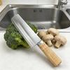 6.8 Inch Nakiri Knife Powder Alloy Steel 10Cr15Mov Blade Wood Handle Chef Slicing Sushi Vegetables Cleaver Meat Kitchen Knives