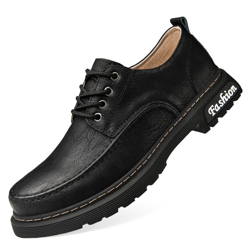 2026 New Soft Soled Genuine Leather Oxford Shoes Outdoor Nonslip Mens Walking Shoes Casual Light Business Footwear Workwear Shoe