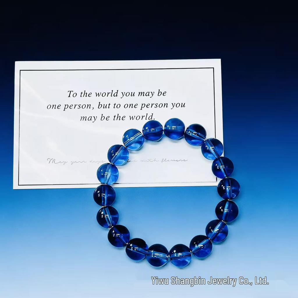 Multicolor Crystal Beaded Bracelet - Women's Korean Style Friendship Jewelry