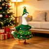 Christmas goose costume with Christmas tree design 23 inch outdoor lawn porch decoration used for courtyard festival display
