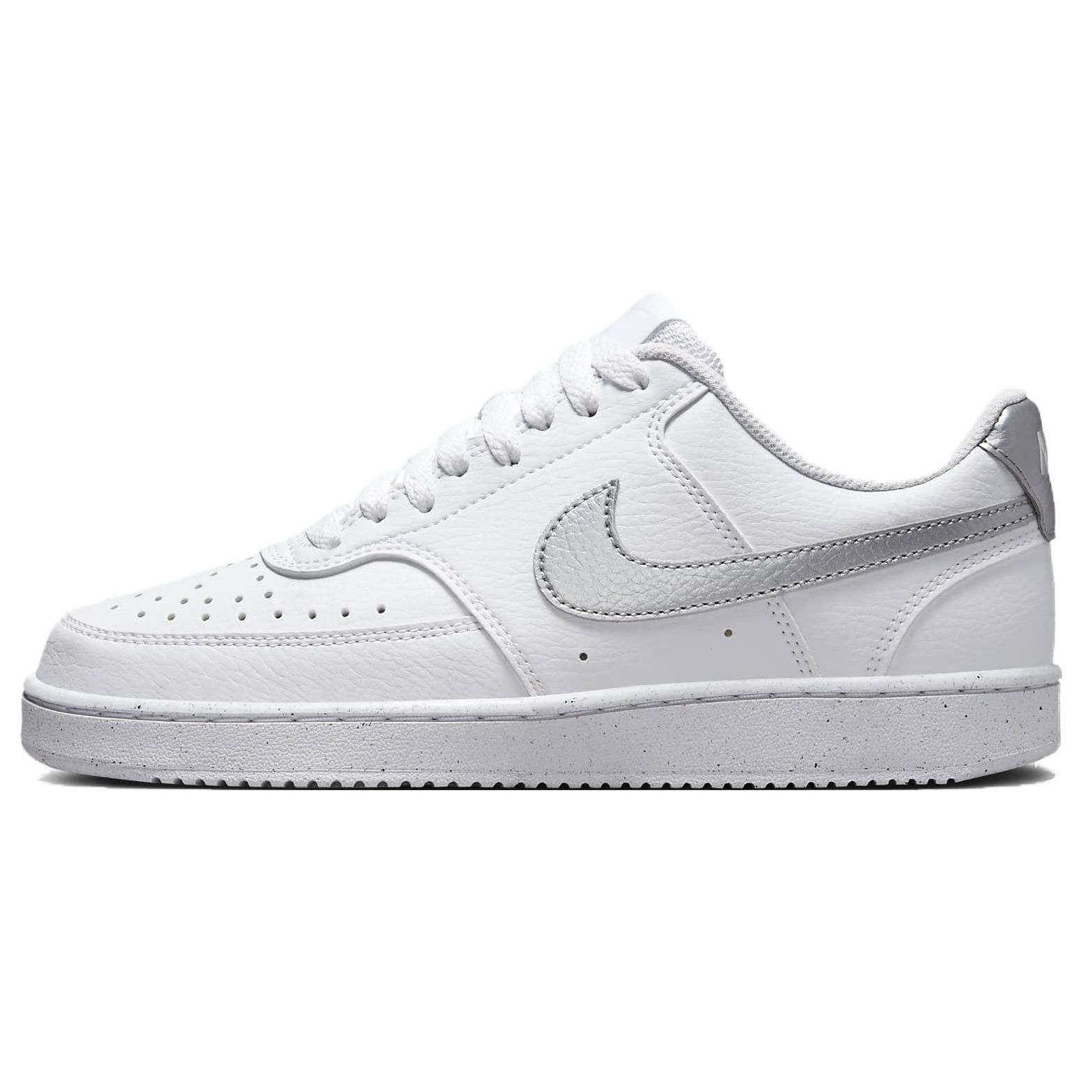 

новые женские Nike Court Vision Low Next Nature Белые Металлик Серебристый 35.5