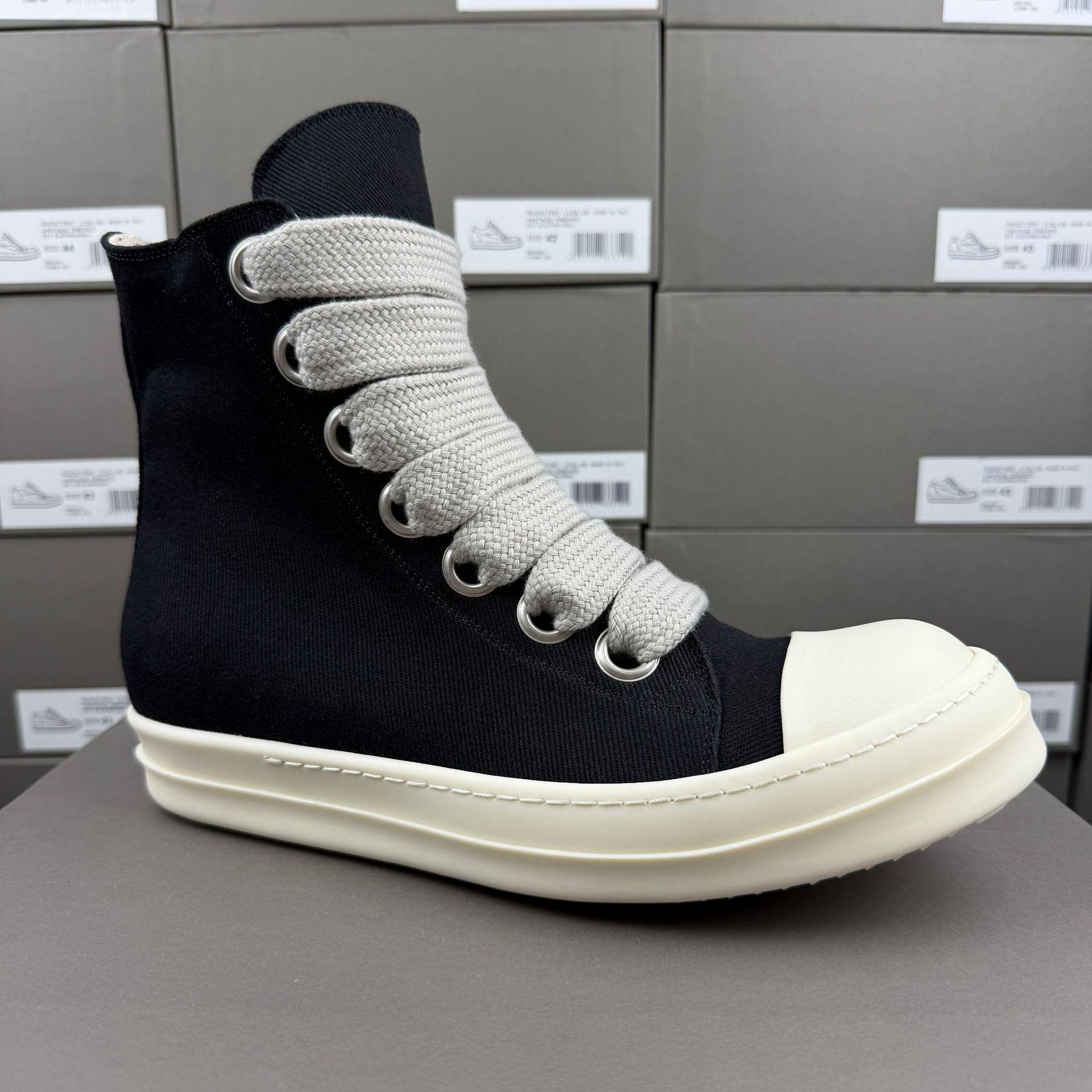 Men`s High-Top Five-Pointed Star Canvas Shoes