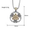 Viking Ireland Concentric Knot Stainless Steel Pendant Fashion Personality Round Brand Titanium Steel Necklace Men