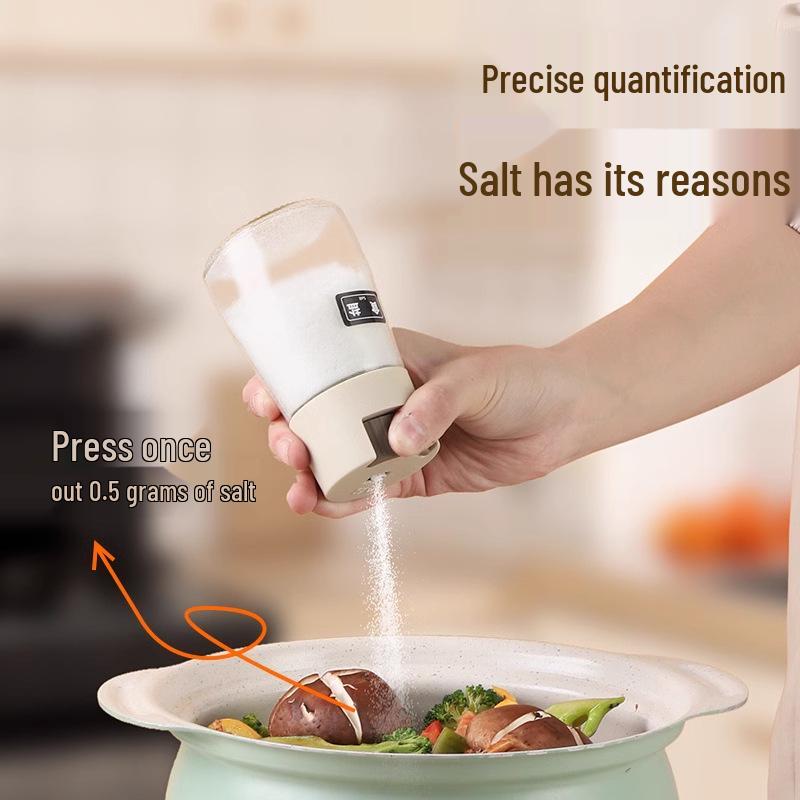 Kořenka na koření s kontrolou soli: Kuchyňský odměrný šejkr