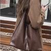 Large Capacity Bag for Women 2025 New Simple Soft Leather Single Shoulder Underarm Bag Retro Commuter Crossbody Mother-Daughter Bag
