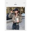 Women S Short Loose Thick Cotton Padded Coat With Detachable Fur Collar