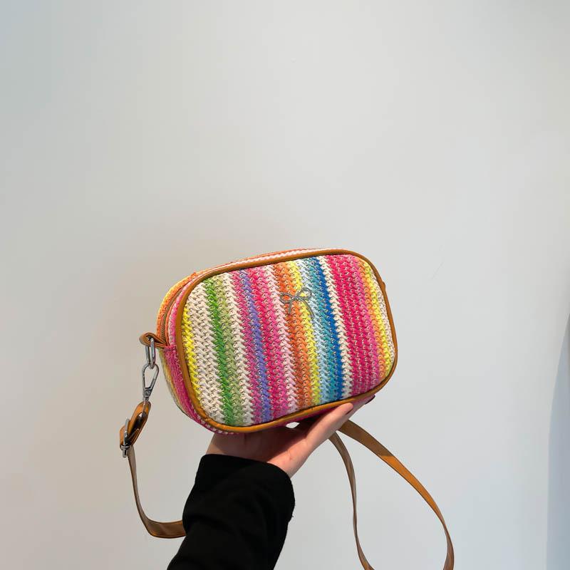 Stylish Minimalist Small Square Bag In Chic Brown Pink White Colors For Daily Commute коричневый