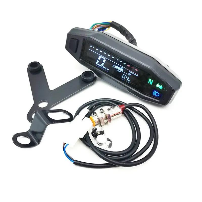 Mini Meter Speedometer Motorcycle With Bracket 1200 Rpm 199km/h Carburetor Meter Digital Odometer Tachometer Gauge