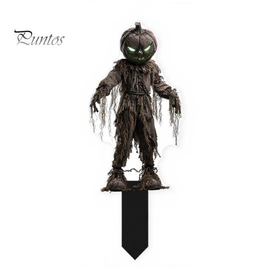 Weather Resistant Yard Decor Halloween Scarecrow Garden Stake, 2D Flat Creepy Zombie Ornament, Spooky Doll Horrifying Lawn Ornaments Decoration, Scary