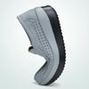 Fashion Women Wedge Heels Platform Shoes Genuine Leather Loafers Casual Walking Shoes Non-slip Mother Shoes