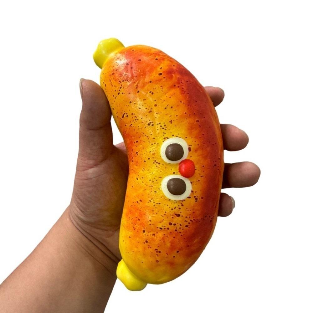 Slow Rebound Squeezable Toy Realistic Sausage-Style Fidget Toy Pinch Toy Squishy Toy  Adults