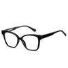 0 -0.5 -0.75 To -6.0  Anti Blue Rays Oval Prescription Spectacles With Cylinder Vintage Spring Hinge Short-Sight Eyewear