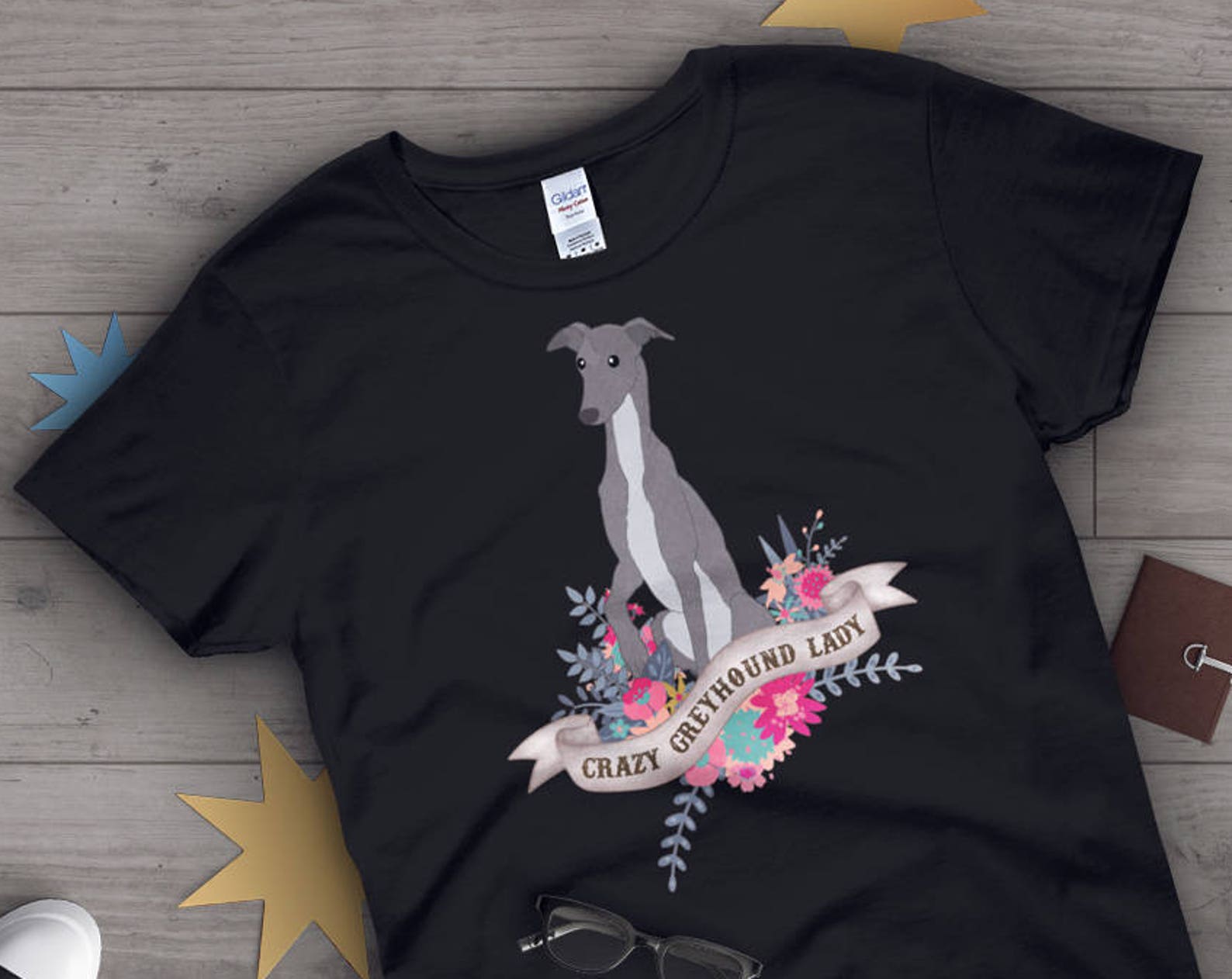 Greyhound Shirt, , Dog Lover Gift, Cute Italian Greyhound T-shirt, Whippet Lover TShirt, Pet Graphic Tee, Dog Lover Tops, Pink, Blue 140