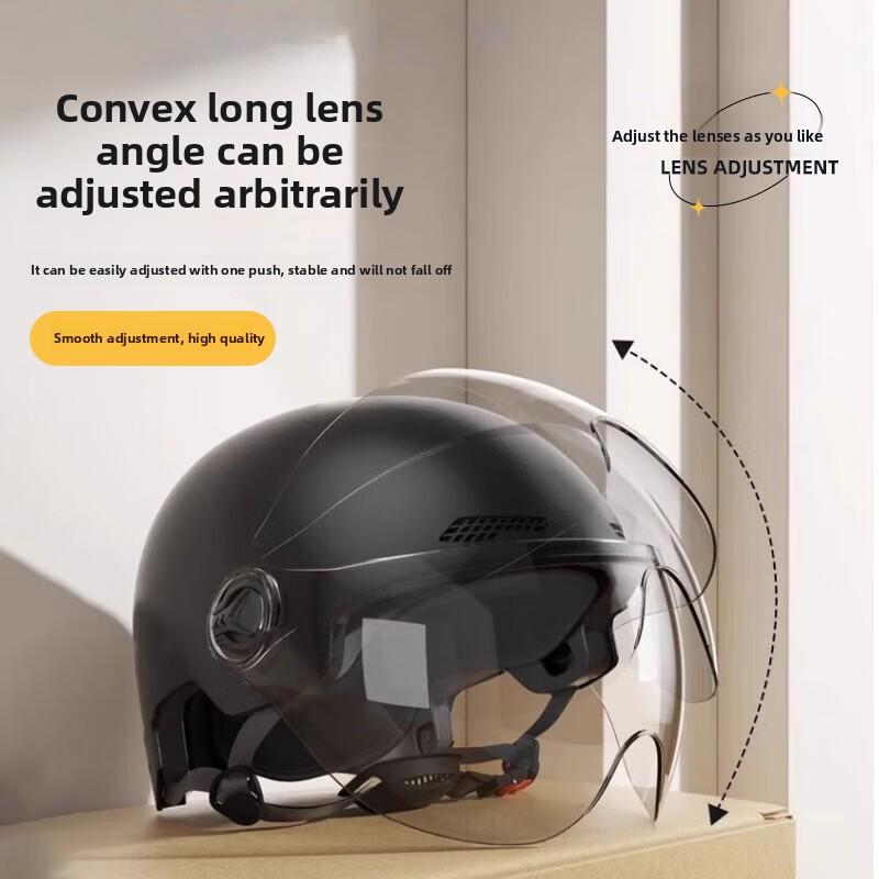 Helmet Electric Vehicle Women and Men Motorcycle Battery Car Half Helmet Summer Sun Protection Full Helmet Wholesale Riding Breathable and Lightweight