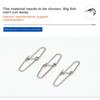 Safety Pin Stainless Steel Super Ribbed Pins Fishing Connector Hooked Snaps Pin  Bait Pin