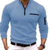 Spring and Autumn Polo Shirt Arm Zipper Men's Sports Polo Shirt