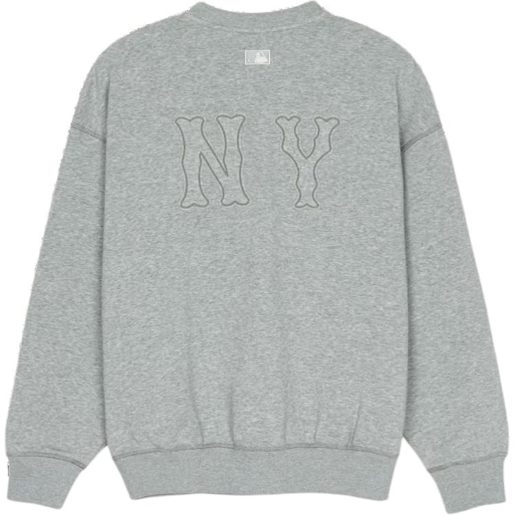 New MLB Overfit New York Yankees Coopers Logo Mega Sweatshirt Unisex Gray 3AMTB0251-50MGS